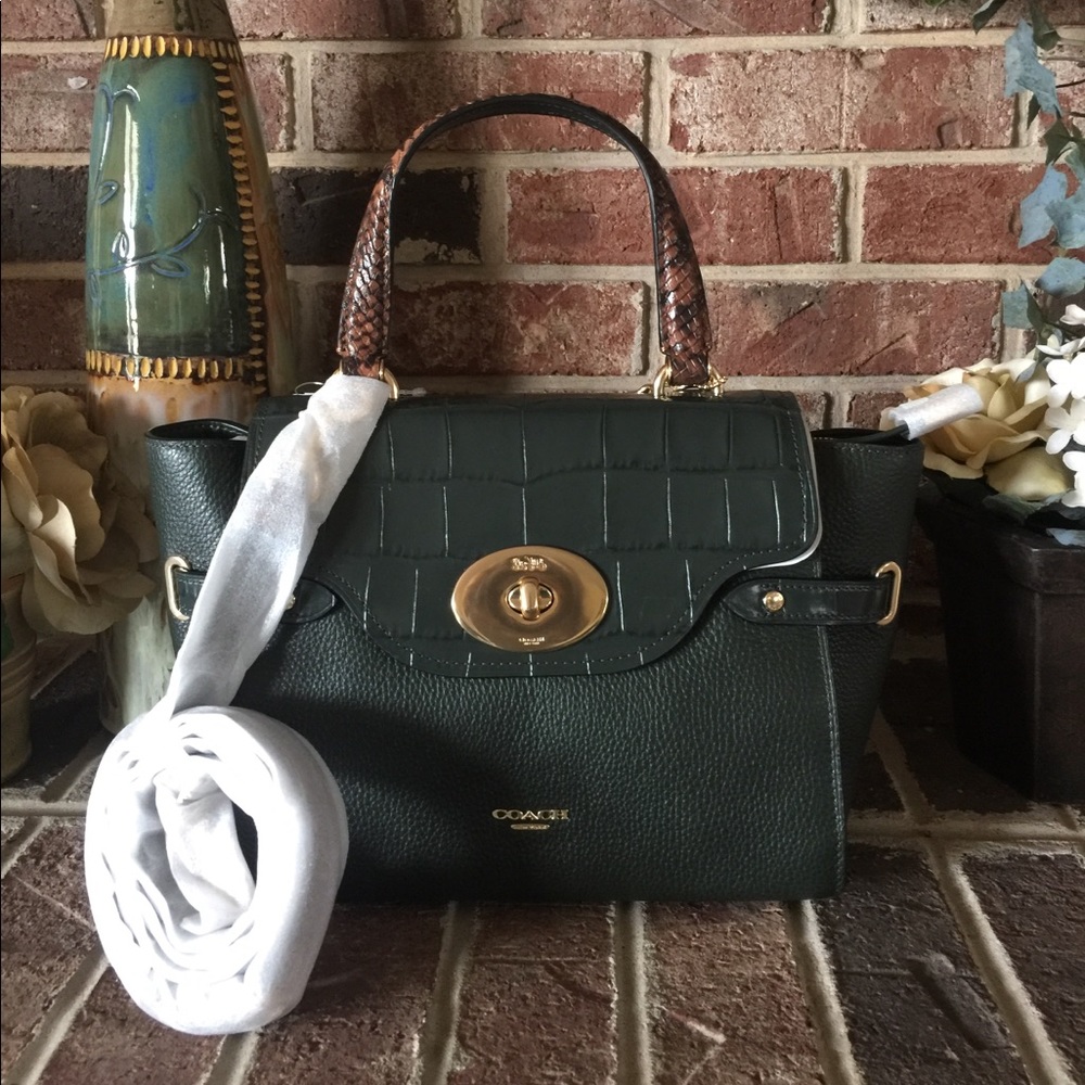 Coach Blake Flap Carryall Satchel Handbag Bag $450 - Picture 2 of 8